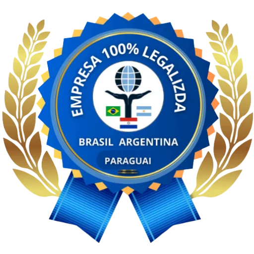 Empresa 100% legalizada no Brasil, Argentina e Paraguai